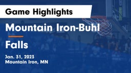 Mountain Iron-Buhl  vs Falls  Game Highlights - Jan. 31, 2023