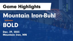 Mountain Iron-Buhl  vs BOLD  Game Highlights - Dec. 29, 2023