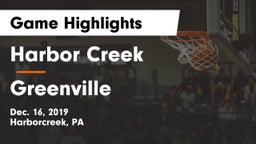 Harbor Creek  vs Greenville  Game Highlights - Dec. 16, 2019