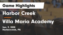 Harbor Creek  vs Villa Maria Academy Game Highlights - Jan. 9, 2020