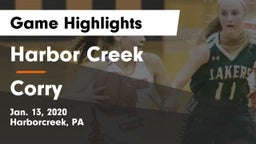 Harbor Creek  vs Corry  Game Highlights - Jan. 13, 2020