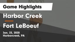 Harbor Creek  vs Fort LeBoeuf  Game Highlights - Jan. 23, 2020