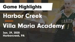 Harbor Creek  vs Villa Maria Academy Game Highlights - Jan. 29, 2020