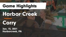 Harbor Creek  vs Corry  Game Highlights - Jan. 15, 2021