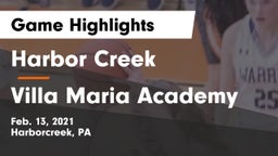 Harbor Creek  vs Villa Maria Academy Game Highlights - Feb. 13, 2021