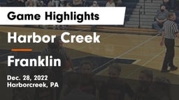 Harbor Creek  vs Franklin  Game Highlights - Dec. 28, 2022