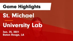 St. Michael  vs University Lab  Game Highlights - Jan. 25, 2021