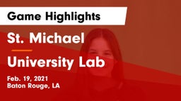 St. Michael  vs University Lab  Game Highlights - Feb. 19, 2021