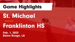 St. Michael  vs Franklinton HS Game Highlights - Feb. 1, 2023