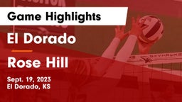 El Dorado  vs Rose Hill  Game Highlights - Sept. 19, 2023