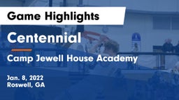 Centennial  vs Camp Jewell House Academy  Game Highlights - Jan. 8, 2022