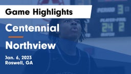 Centennial  vs Northview  Game Highlights - Jan. 6, 2023