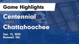 Centennial  vs Chattahoochee  Game Highlights - Jan. 13, 2023