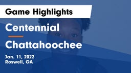 Centennial  vs Chattahoochee  Game Highlights - Jan. 11, 2022