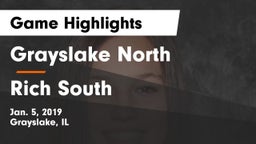Grayslake North  vs Rich South  Game Highlights - Jan. 5, 2019