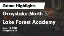 Grayslake North  vs Lake Forest Academy  Game Highlights - Nov. 18, 2019