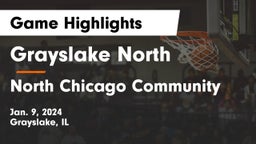 Grayslake North  vs North Chicago Community  Game Highlights - Jan. 9, 2024