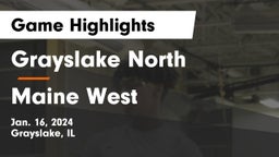 Grayslake North  vs Maine West  Game Highlights - Jan. 16, 2024