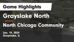 Grayslake North  vs North Chicago Community  Game Highlights - Jan. 19, 2024