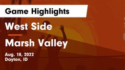 West Side  vs Marsh Valley Game Highlights - Aug. 18, 2022