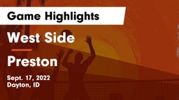 West Side  vs Preston Game Highlights - Sept. 17, 2022