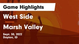 West Side  vs Marsh Valley Game Highlights - Sept. 30, 2022