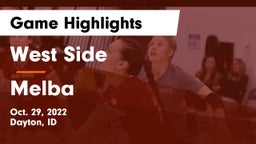 West Side  vs Melba Game Highlights - Oct. 29, 2022