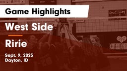 West Side  vs Ririe Game Highlights - Sept. 9, 2023