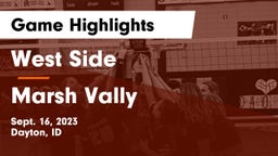 West Side  vs Marsh Vally Game Highlights - Sept. 16, 2023