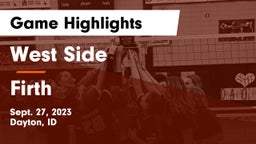 West Side  vs Firth  Game Highlights - Sept. 27, 2023