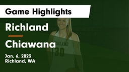 Richland  vs Chiawana  Game Highlights - Jan. 6, 2023