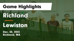 Richland  vs Lewiston  Game Highlights - Dec. 30, 2023