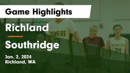 Richland  vs Southridge  Game Highlights - Jan. 2, 2024