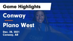 Conway  vs Plano West  Game Highlights - Dec. 28, 2021