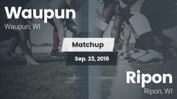 Matchup: Waupun  vs. Ripon  2016