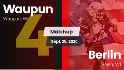 Matchup: Waupun  vs. Berlin  2020