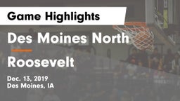 Des Moines North  vs Roosevelt  Game Highlights - Dec. 13, 2019