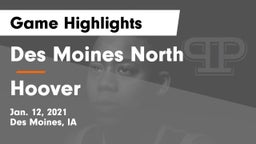 Des Moines North  vs Hoover  Game Highlights - Jan. 12, 2021