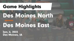 Des Moines North  vs Des Moines East  Game Highlights - Jan. 6, 2023