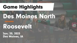 Des Moines North  vs Roosevelt  Game Highlights - Jan. 20, 2023