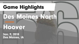 Des Moines North  vs Hoover  Game Highlights - Jan. 9, 2018