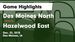 Des Moines North  vs Hazelwood East  Game Highlights - Dec. 22, 2018