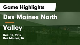 Des Moines North  vs Valley  Game Highlights - Dec. 17, 2019