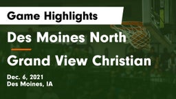 Des Moines North  vs Grand View Christian Game Highlights - Dec. 6, 2021