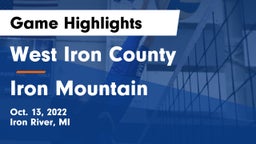 West Iron County  vs Iron Mountain  Game Highlights - Oct. 13, 2022