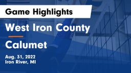 West Iron County  vs Calumet  Game Highlights - Aug. 31, 2022