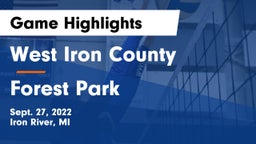 West Iron County  vs Forest Park  Game Highlights - Sept. 27, 2022