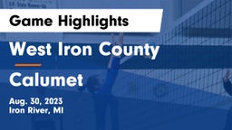 West Iron County  vs Calumet  Game Highlights - Aug. 30, 2023