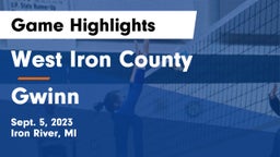 West Iron County  vs Gwinn  Game Highlights - Sept. 5, 2023