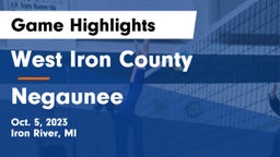 West Iron County  vs Negaunee Game Highlights - Oct. 5, 2023